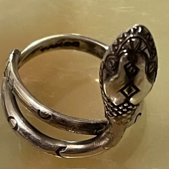Stunning Vintage Mexico Snake Sterling Silver Ring With Fully Hallmarks - Picture 2 of 8